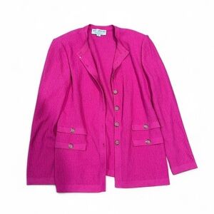 St. John Fuchsia Knit Top